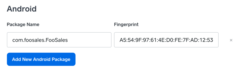 Foosales Square Android Fingerprint