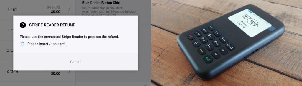 Stripe Refund Wisepad V3