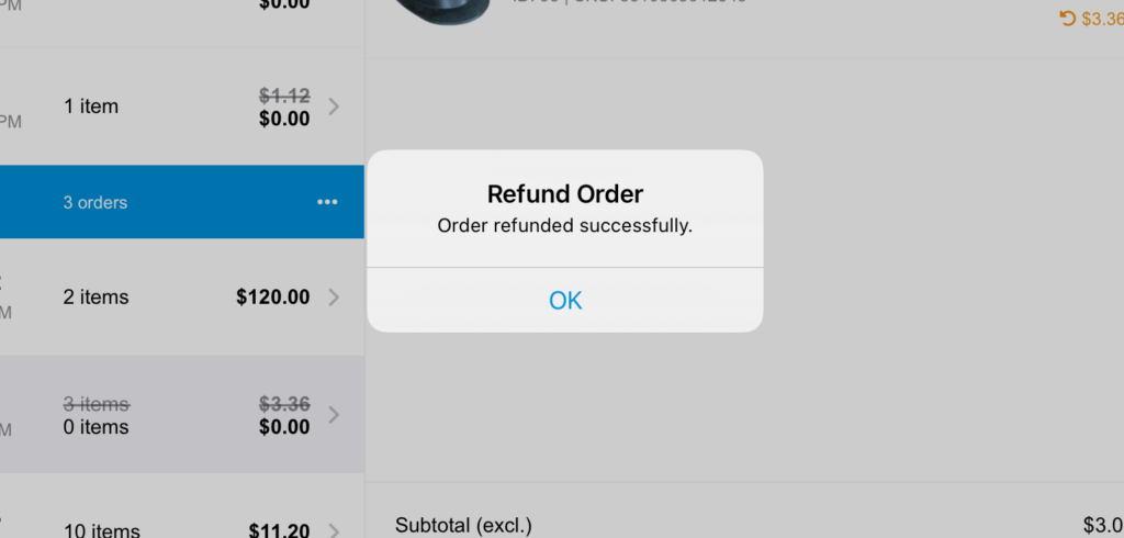 Refund Order Success