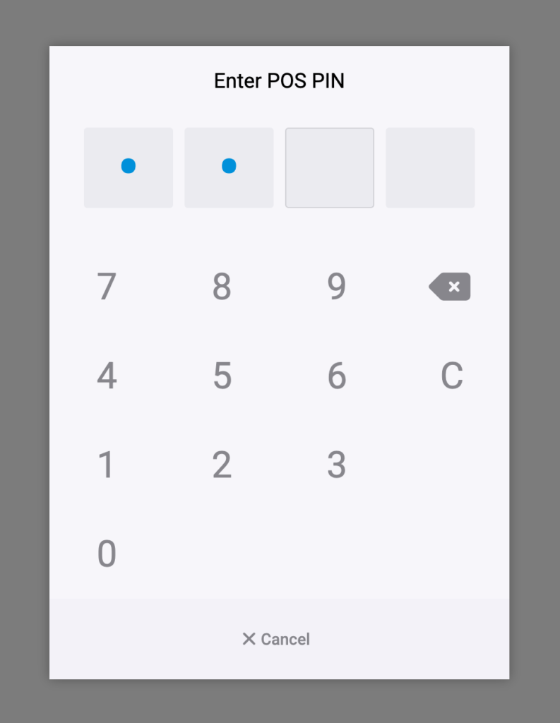 Pos User Management 9 Pin Numberpad